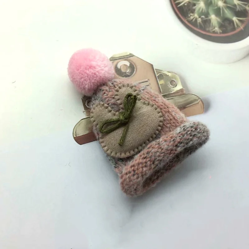 5 шт. мини-бант вязаная шляпа DIY кукла декоративные принадлежности чехол для телефона сумка одежда искусство ремесло материал детское украшения для волос