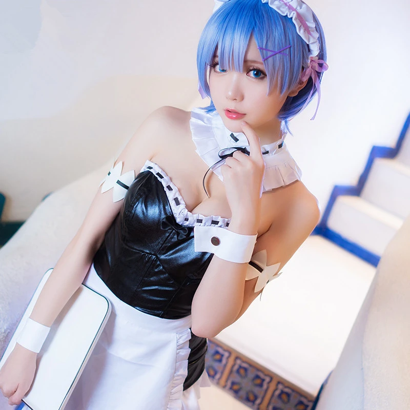 Женский костюм для косплея Re:Life in a different world from zero Rem Rabbit Bunny Girl летние костюмы