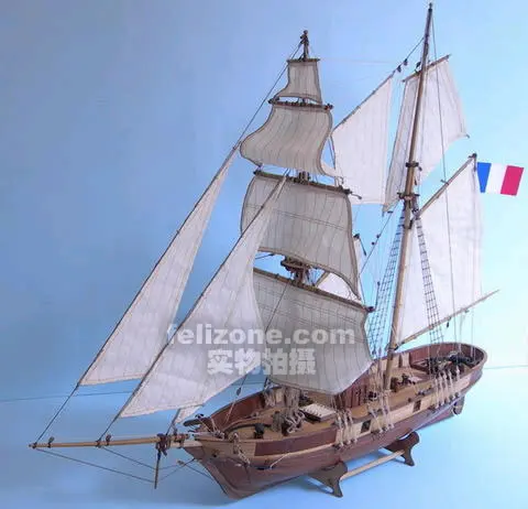 Весы 1/55 Франция классический корабль модель Le Hussard 1848 военный корабль деревянный набор для моделирования