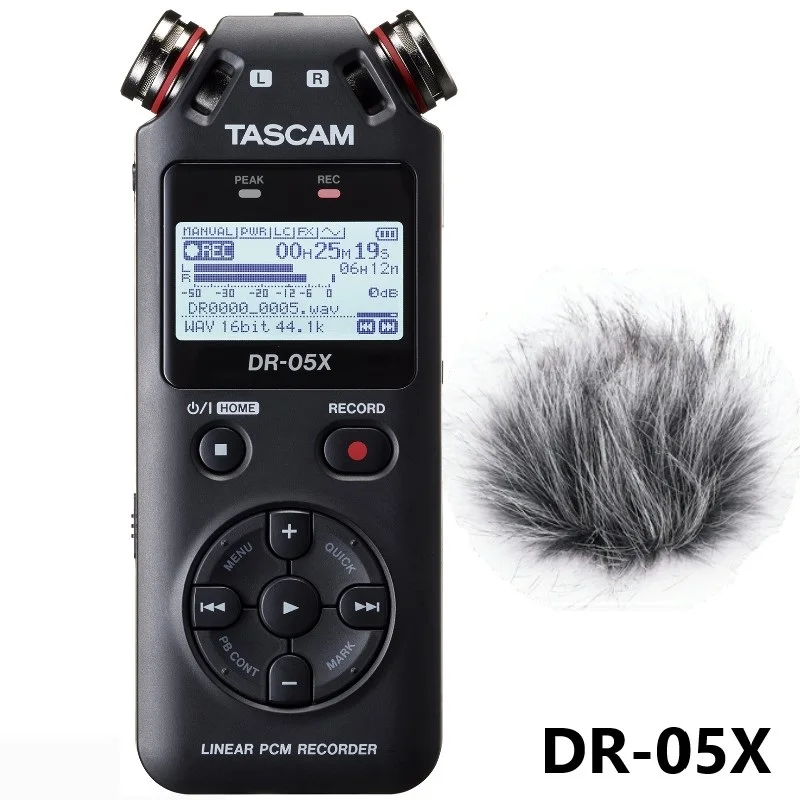 Новая версия TASCAM DR05X DR-05X ручной профессиональный портативный цифровой диктофон MP3 записывающая ручка USB аудио интерфейс