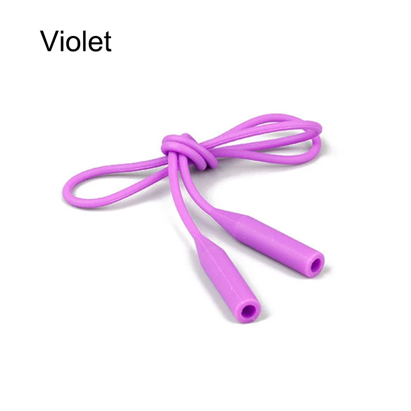 violet Новинка 56 см силиконовые очки ремешок на цепочке держатель кабеля шейный ремешок для чтения очки Хранитель MSJ99 - Цвет: violet