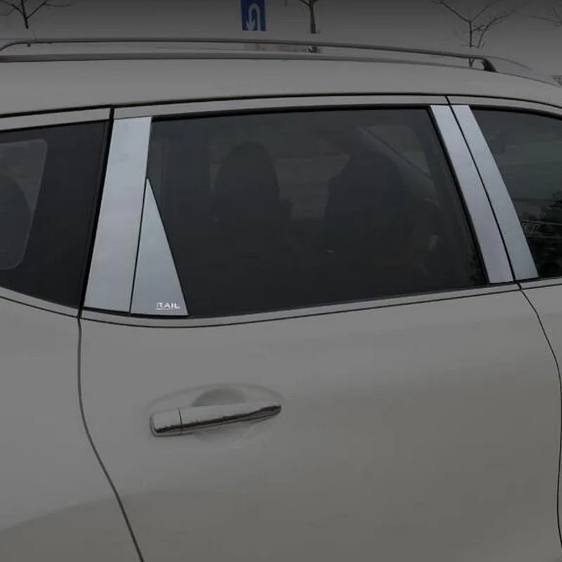 Tonlinker автомобильный оконный чехол-накладка для Nissan X-Trail T31-17 автомобильный Стайлинг 8 шт. наклейки из нержавеющей стали