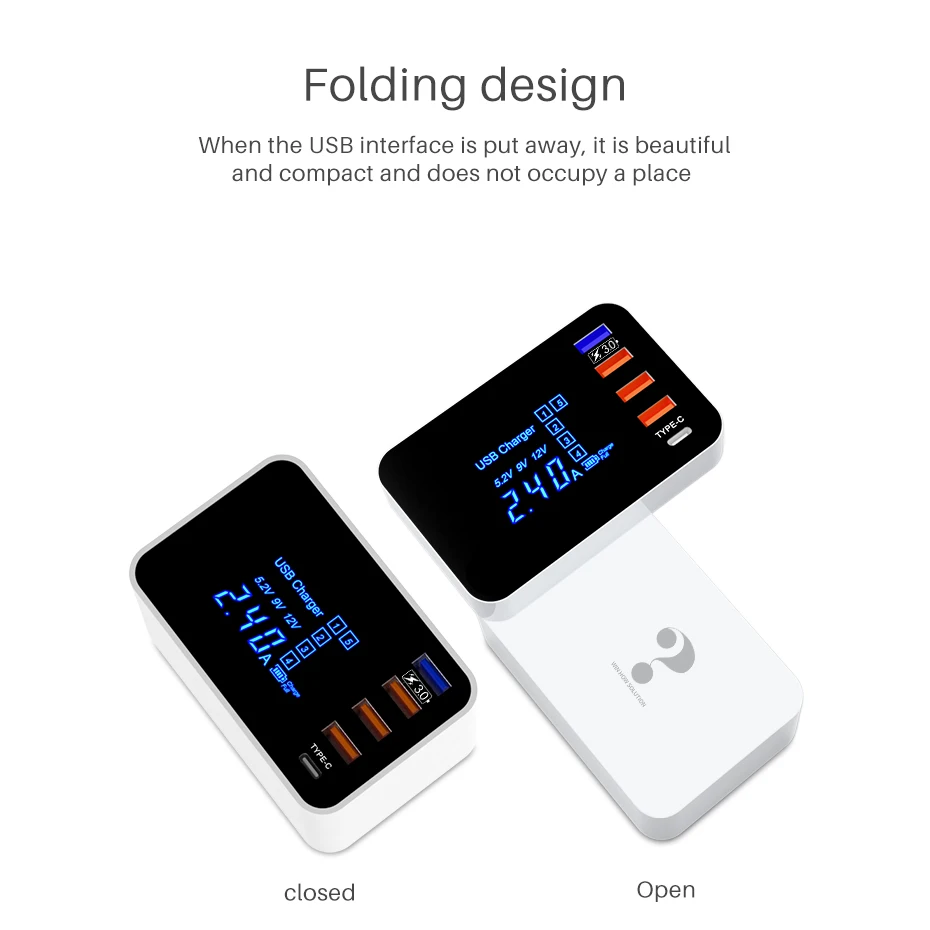 Зарядное устройство quick charge 3,0 для iphone x 7 Xiaomi samsung s10 9 настенный адаптер Быстрая зарядка многопортовый USB зарядное устройство концентратор розетка питания