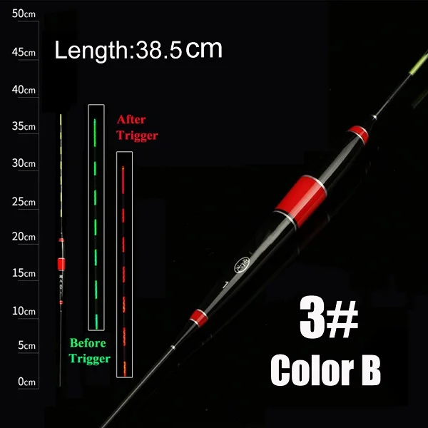 Color B - 3 1 шт. умный поплавок для рыбалки, сигнализация для укуса рыбы, приманка для укуса, светодиодный Изменение цвета освещения, Автоматическое ночное электронное изменение, Buoy Strike Intell - Цвет: Color B - 3