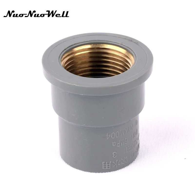

1pcs NuoNuoWell PVC 1"-32mm Hose Brass Female Connector for Garden Micro Drip Irrigation Watering Aquarium Water Tank Parts