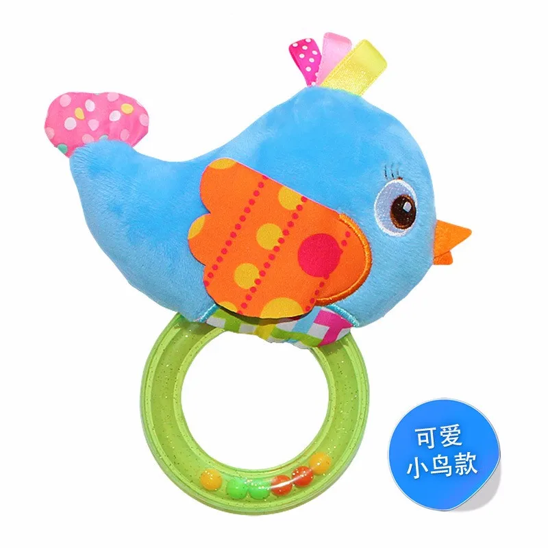 Детская плюшевая игрушка Зебра кольцо с жирафом шарики погремушки бусины Сова