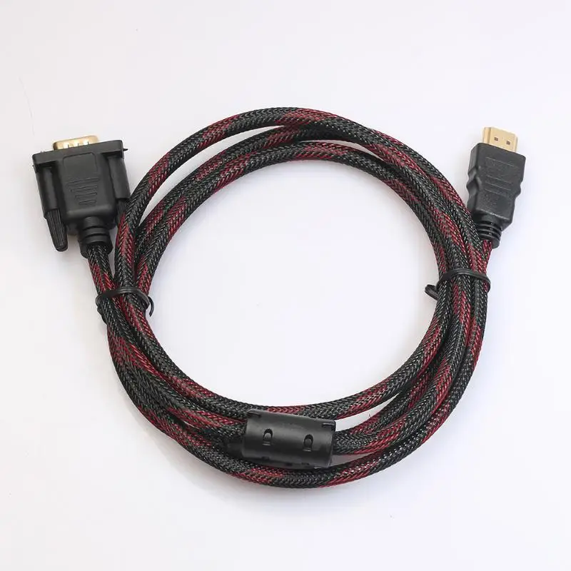 ALLOYSEED оплетка HD ТВ кабель видеографической матрицы Full мужчина до 15 Pin разъем VGA