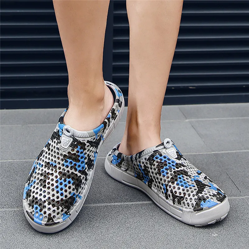 Мужские тапочки повседневная обувь для ванной Уличная на плоской платформе