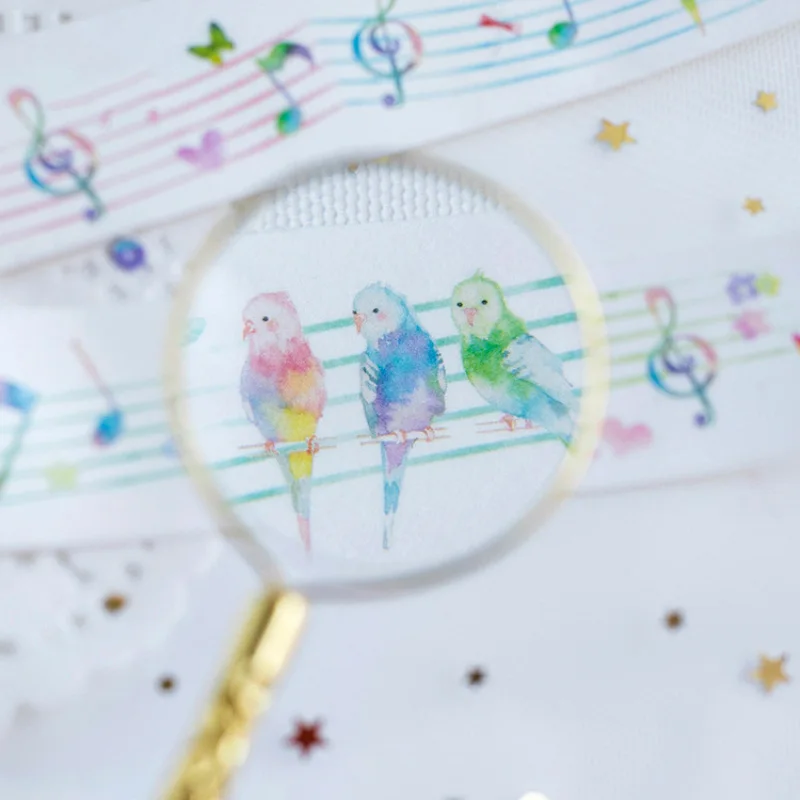 Лента маскирующая для музыкальных нот 3 см х 5 м|washi tape|masking tape washimasking |