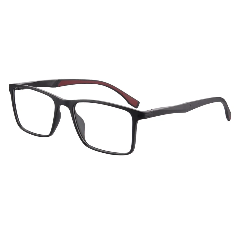 C1 black red Большие квадратные TR90 очки для чтения качественные нолиновые прогрессивные Мультифокальные линзы очки для чтения близорукие и очки для дальнозорких - Цвет оправы: C1 black red