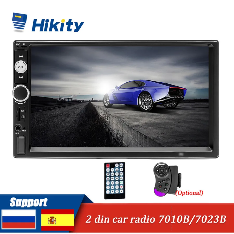 

Hikity 2 din Car Radio 2din 7" HD Autoradio Multimedia Player Touch Screen Auto audio Car Stereo MP5 Bluetooth USB TF FM AUX SD