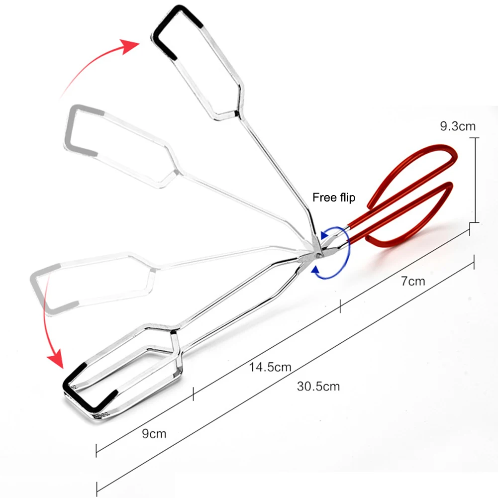 Щипцы из нержавеющей стали и бамбука кухонные щипцы инструменты для барбекю