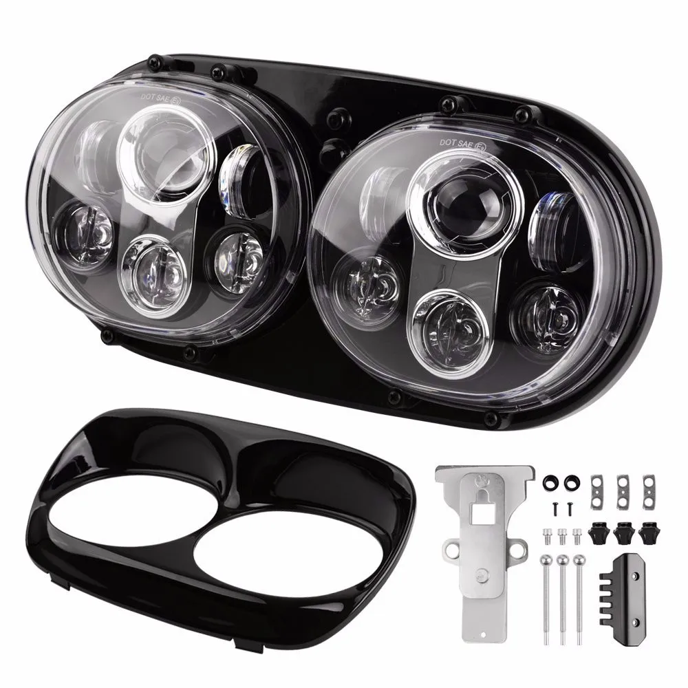 

's lights Road glide LED Headlight accessories headlight High/Low Double Headlight For Road Glide