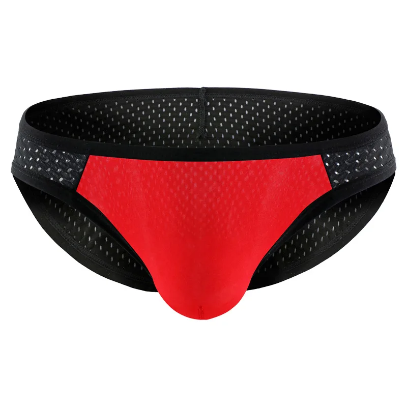 Мужские трусы брифы из сетчатой ткани с отделением для пениса| |
