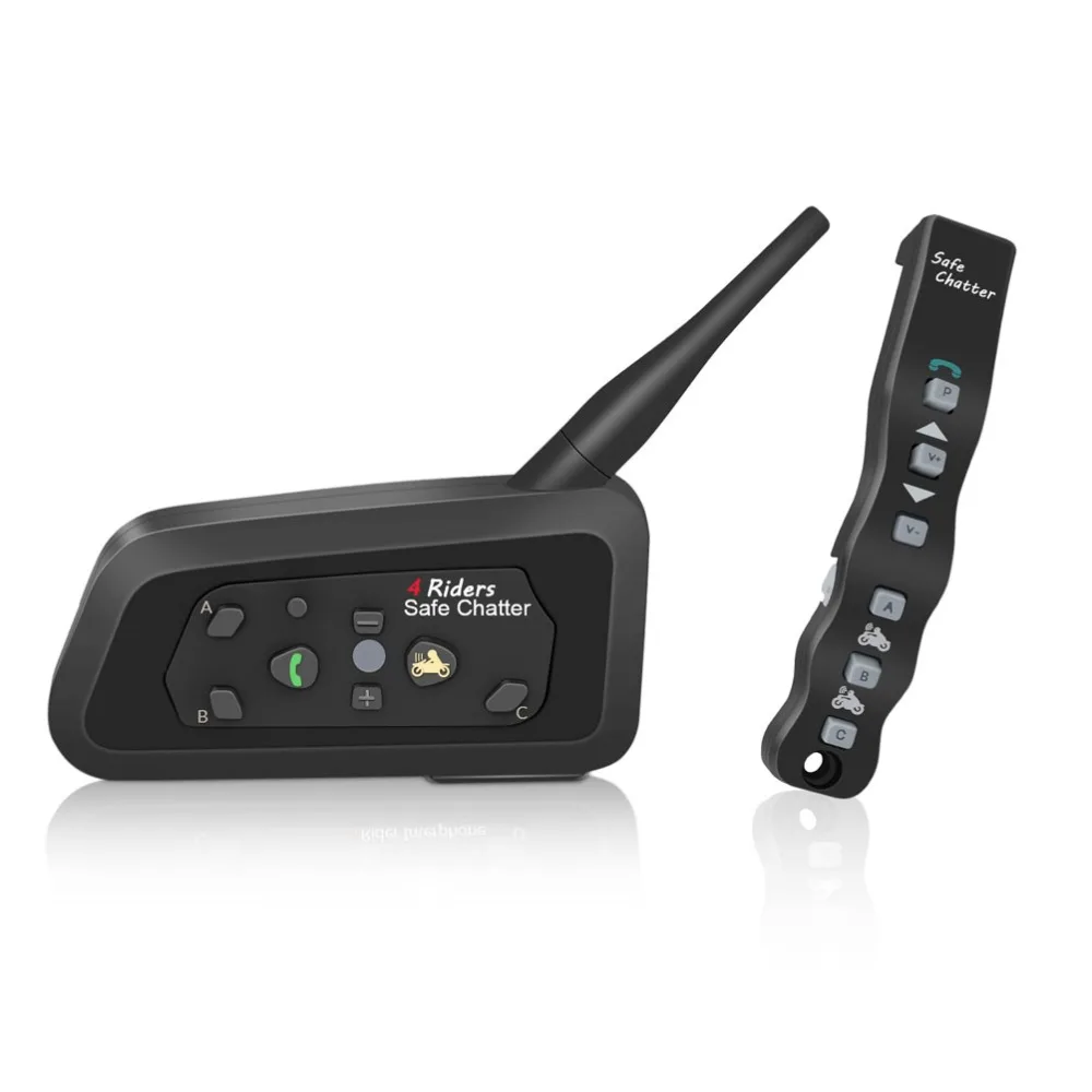Переговорная гарнитура LEXIN 1 шт. A4 1000 м 4 мотоциклиста BT с Romote Control Bluetooth| |