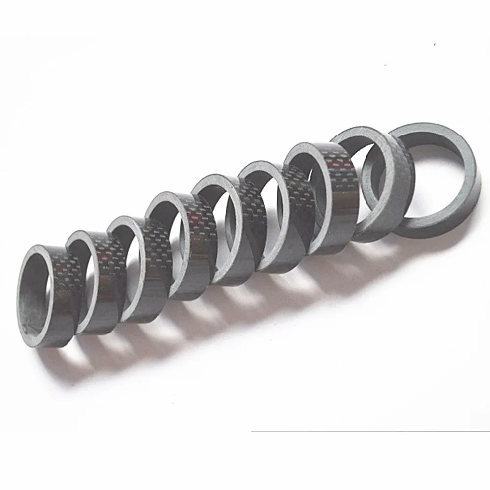 

NEW 10pcs/lots 100% carbon fibre spacer carbon spacers fork accessories spacers for bicycle parts 10mm 28.6mm