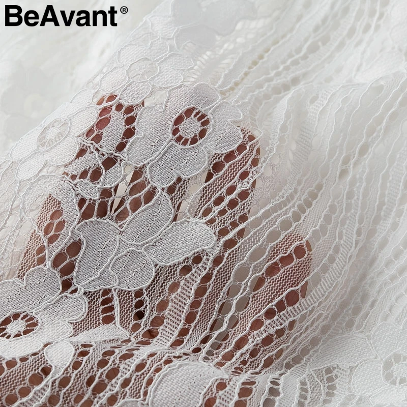 BeAvant сексуальное летнее кружевное платье с v образным вырезом женское вышитый