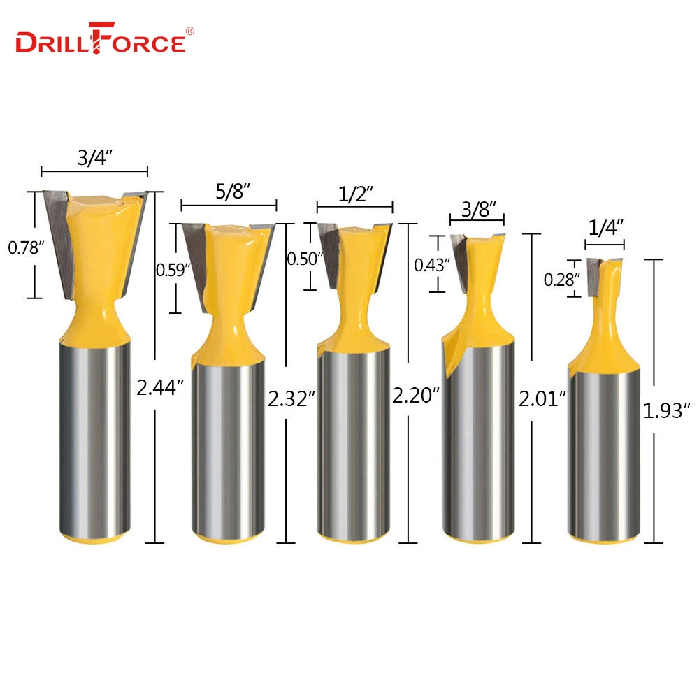 НАБОР КОНЦЕВЫХ ФРЕЗ Drillforce твердосплавные насадки для фрезерного станка