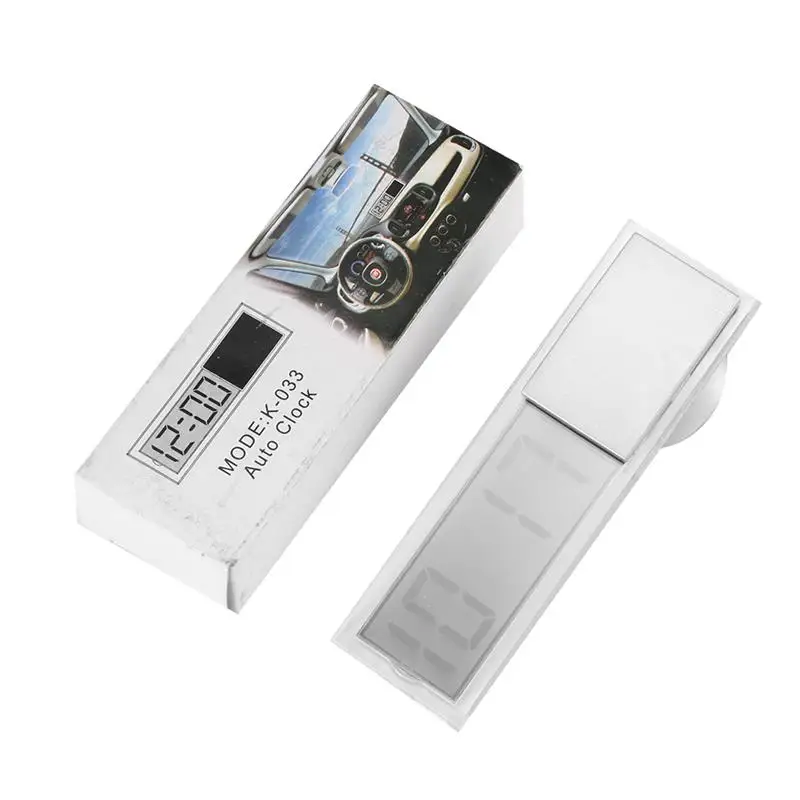

LCD Car Digital Window Clock On The Window Celsius Fahrenheit High Quality Car Digital Thermometer Ornament Accessories