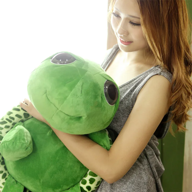 18 см армейская зеленая черепаха с большими глазами плюшевая игрушка Черепаха