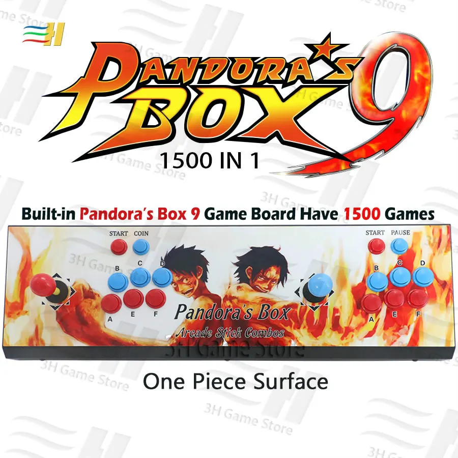 Новинка Pandora Box 9 1500 В 1 железная игровая консоль для аркадных игр 2 игрока джойстик Кнопка HDMI VGA usb джойстик для ПК ps3 ТВ 5S 6 6s 7