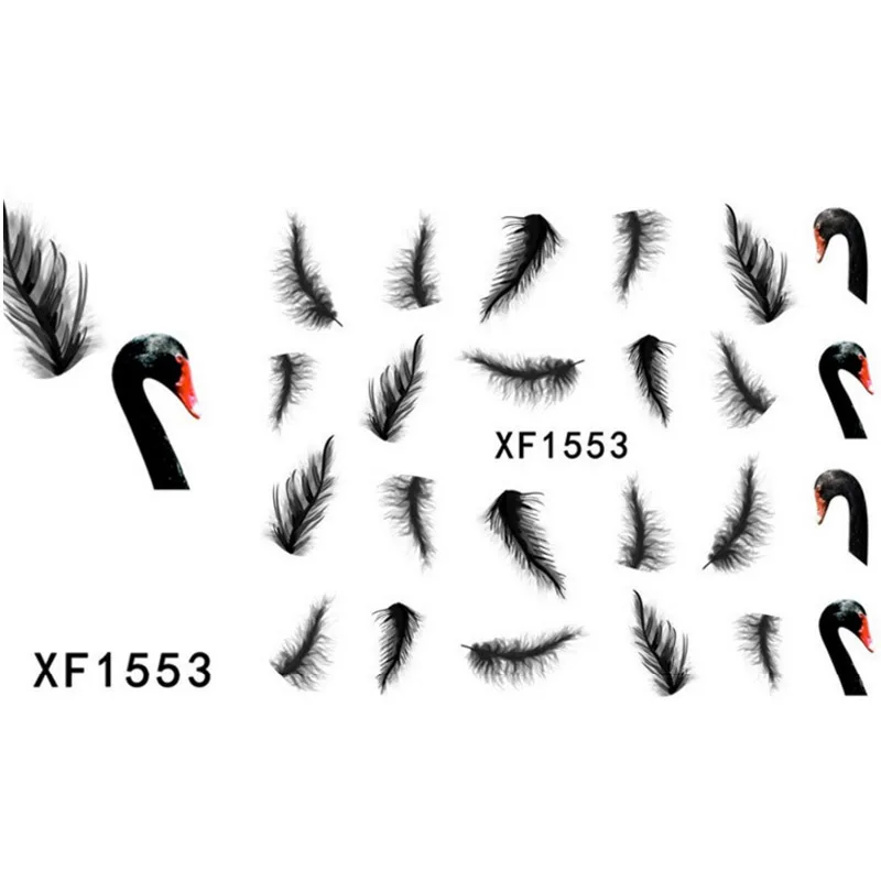 Распродажа 1 лист шт. водная наклейка для ногтей с цветами листьями кружевом