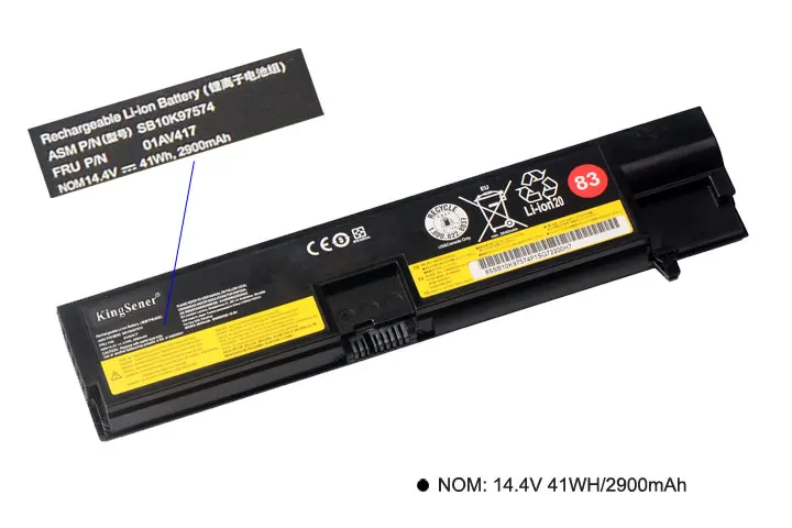 Kingsener 01AV417 01AV418 01AV416 батарея для Lenovo ThinkPad E570 E570C E575 серии SB10K97574 SB10K97575 SB10K97571 |