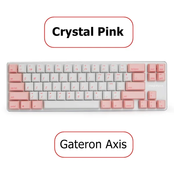 Коричневый Все новые Qisan Magicforce 68 PBT сублимационная Версия USB Проводная Механическая клавиатура с подсветкой Gateron Cherry Axis - Цвет: Коричневый