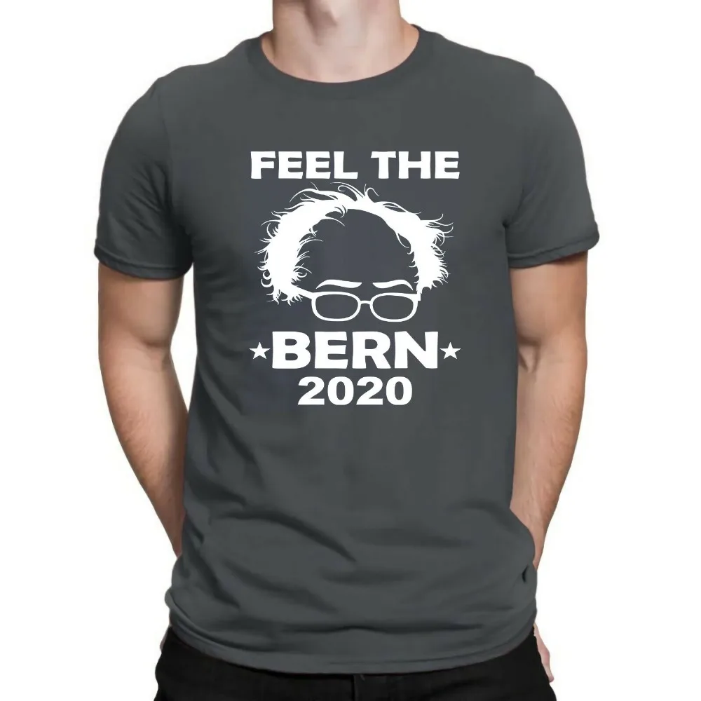 Футболка Feel The Bern 2020-Bernie Sanders Для президента Hindsight демократ 2019 забавная хлопковая