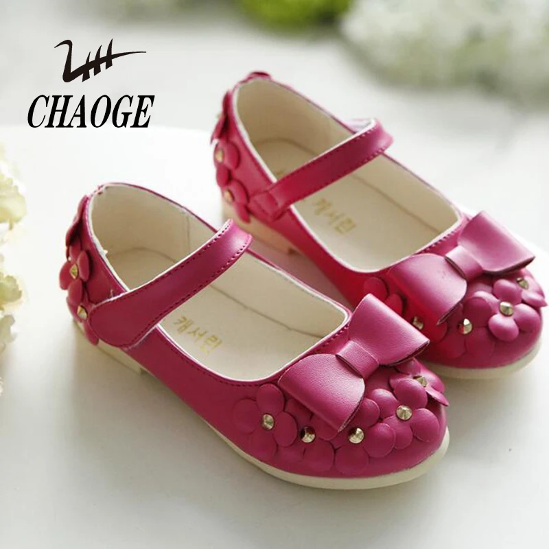 Girls 2019 new children tendon flowers princess shoes bow flat round baby single casual free shipping#1 | Детская одежда и обувь