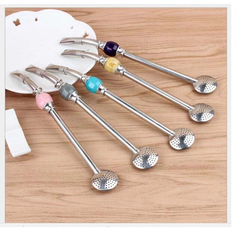 Аргентина Yerba Mate соломинка из нержавеющей стали 7 шт./лот питьевой чай фильтр