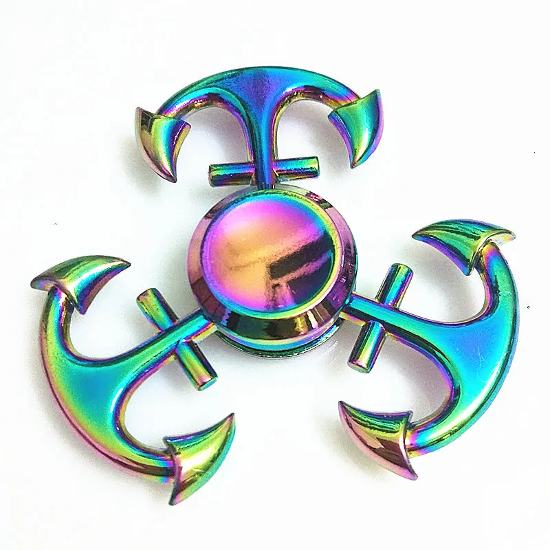 Три русалки красочные Спиннер EDC ручные Спиннеры аутизм СДВГ Дети Рождественские