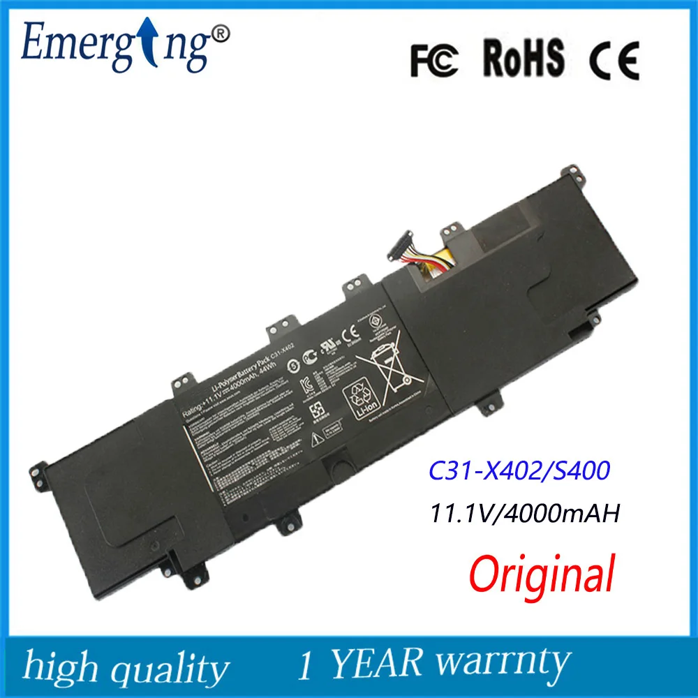 11 1 В 44WH новый оригинальный аккумулятор для ноутбука Asus VivoBook S300 S400 S400C S400CA S400E C31-X402 |
