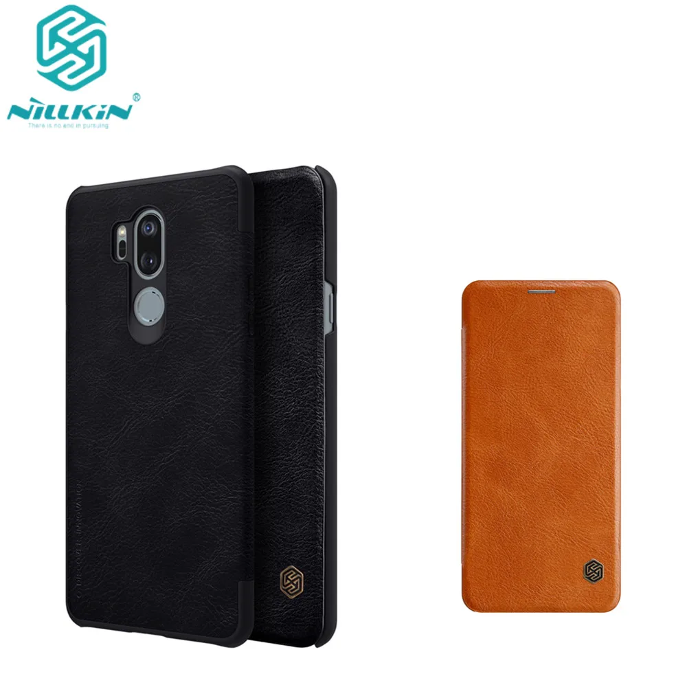 Чехол для LG G7 чехол thinq Nillkin QIN серия Роскошный кожаный Защита флип с функцией