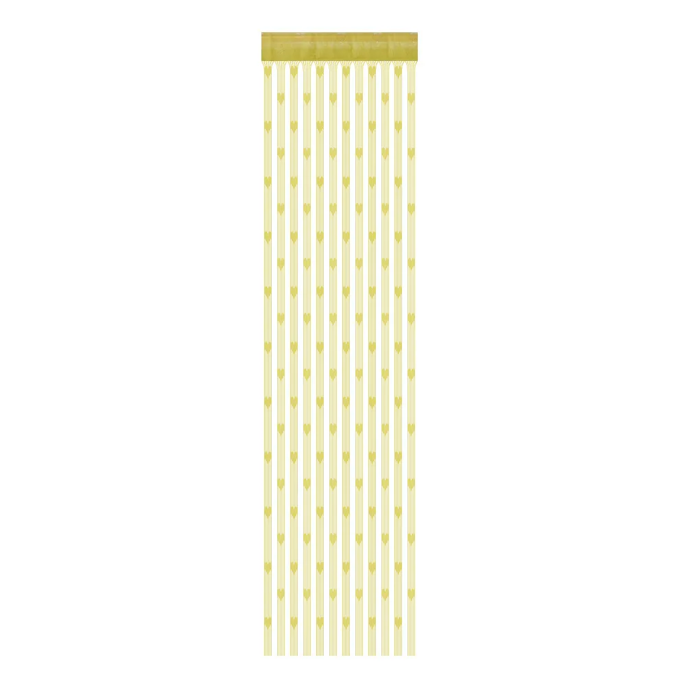 50x200 см любовь сердце струна занавеска для окна или двери делитель прозрачная Короткая штора в форме сердца штора занавеска декоративный свет