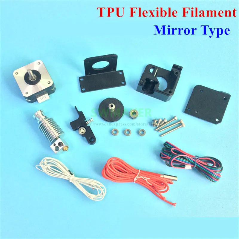 

Mirror Type All Metal Titan Aero Extruder V6 hotend Full Kit Direct Drive for 1.75mm TPU Flexible Filament Prusa I3 3D printer