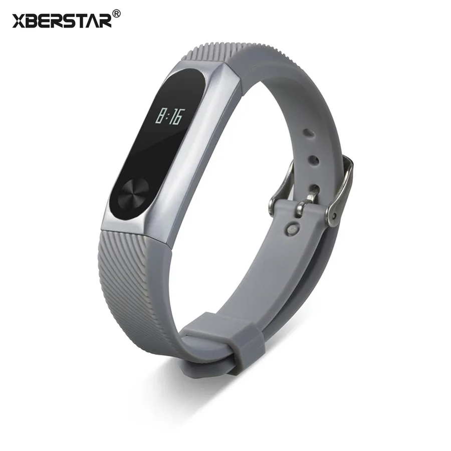 Роскошный наручный ремешок для Xiaomi Mi Band 2 умный силиконовый наручных часов +