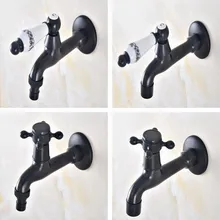 Oil Rubbed bronze One Handle Kitchen faucet wall mounted Laundry bathroom Mop Water Tap Garden Washing Machine Faucet aav336