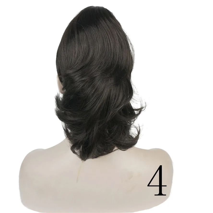 StrongBeauty, заколка-коготь, конский хвост, Hairpiec, короткие прямые волосы двойного назначения, синтетические волосы для наращивания