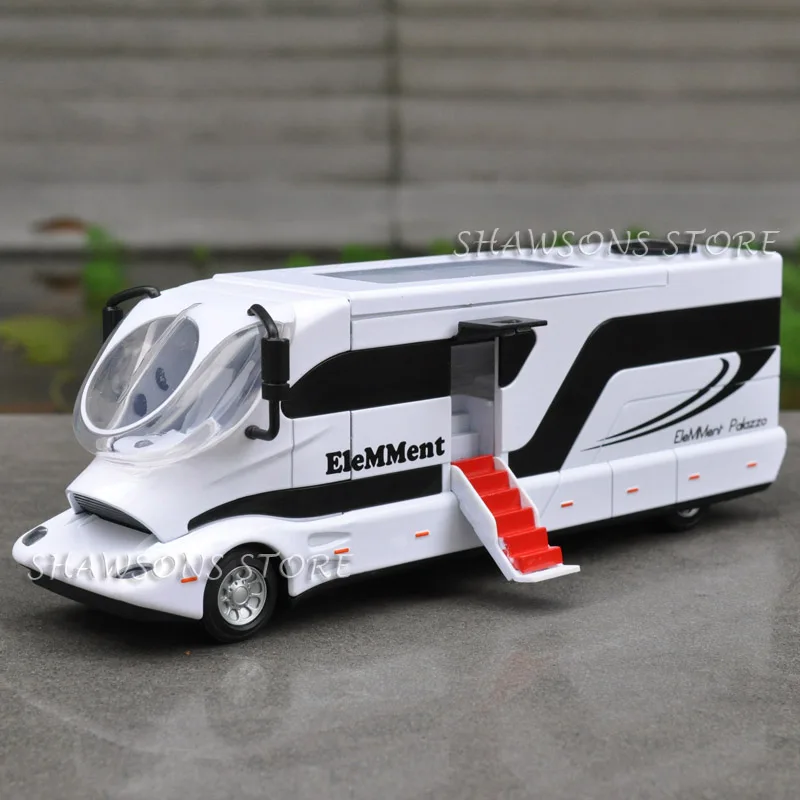 1:50 литая под давлением роскошная модель RV игрушки Вытяните назад ELEMMENT PALAZZO CAMPER VAN Реплика звуковой светильник