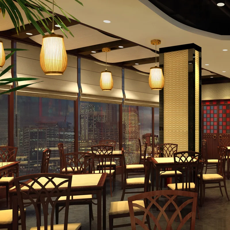 Подвесные светильники в китайском стиле для сада гостиницы ресторана лампа из