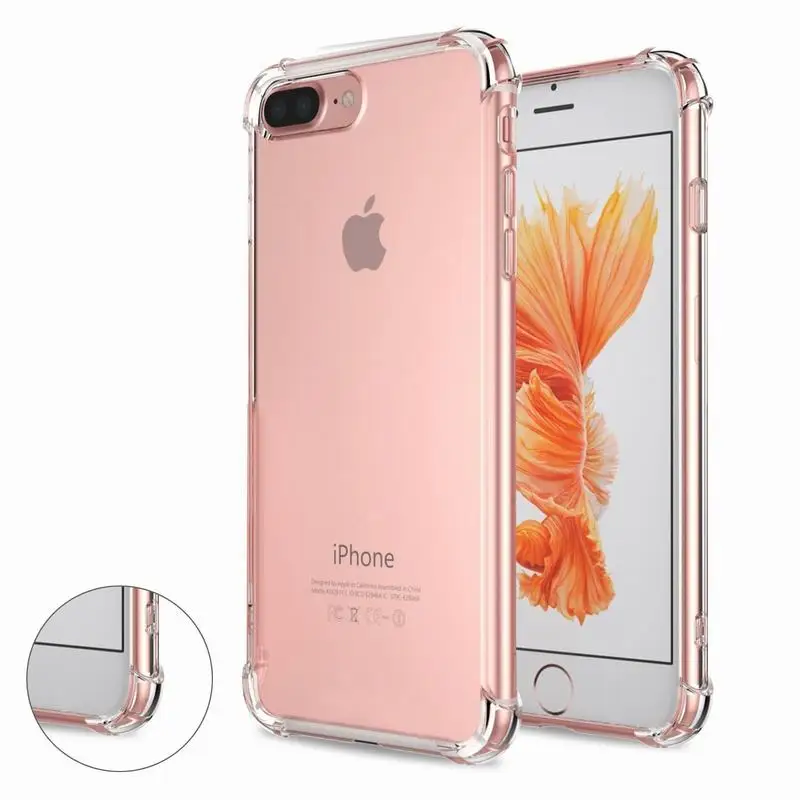 Portefeuille Car Phone Holder with Premium Crystal Clear Protective Cover Case For iPhone 6s 6 7 plus 7plus 5S 5 SE Accessories |