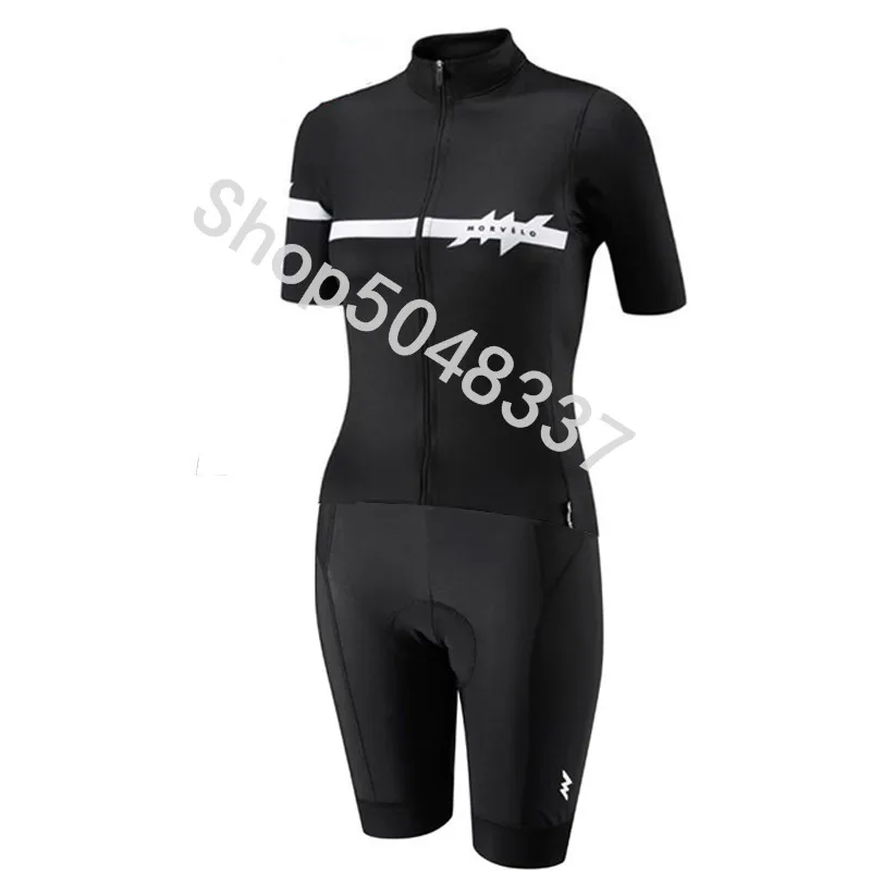 Pro команда женщин Morvelo триатлон короткий сиамский боди Skinsuit Джерси гоночный Велосипедное трико Ropa ciclismo гелевая Подушка - Цвет: 3