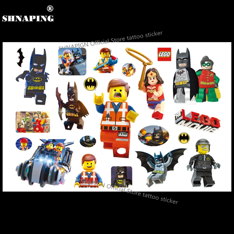 SHNAPIGN Batmen игрушка Робин детская временная татуировка боди-арт флеш-тату наклейка s 17*10 см водостойкая хна тату стикерская наклейка