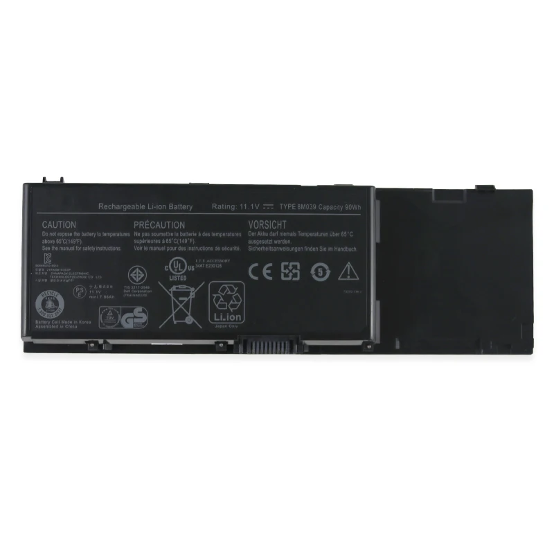 Оригинальный аккумулятор для ноутбука DELL Precision M6400 M6500 M2400 8M039 KR854 11 1-312 0868-312 0873 в 90