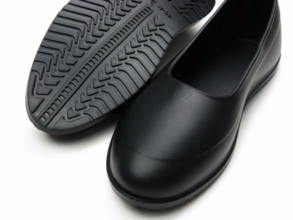 Мужские резиновые галоши WALFOS резиновый чехол от дождя водонепроницаемые для