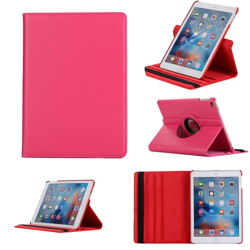 Для Apple iPad Mini 1 2 3 7 9 дюйма Планшет ПУ смарт вращение на 360 Градусов Держатель