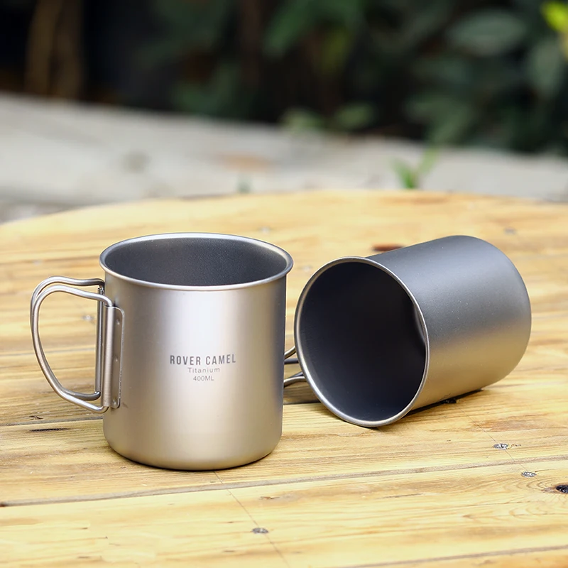 Rover Camel уличные титановые кружки для воды со складными ручками посуда напитков