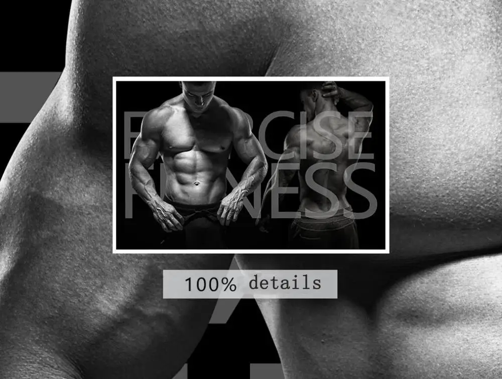 Большие 3D Настенные обои на заказ модные мужские для тренажерного зала фон