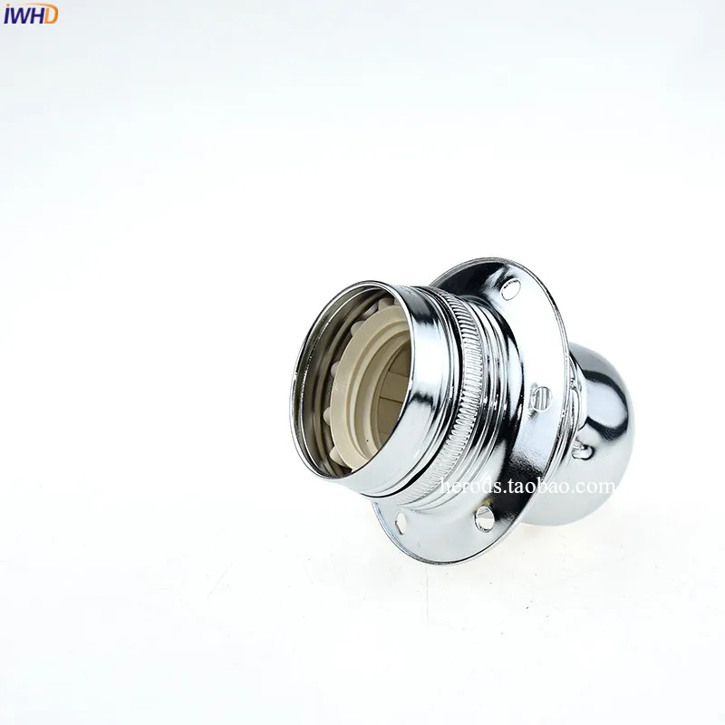 IWHD DIY алюминиевый домашний держатель лампы E27 Цоколь цоколь 110-220 В Ретро винтажный